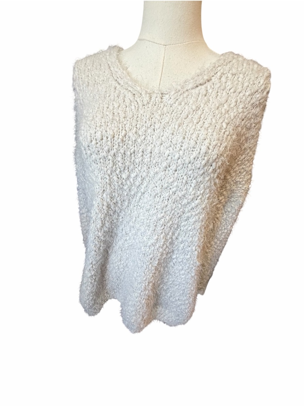 Alter'd State Cozy Women's Cream Knit Sweater - Soft Textured Pullover S/M